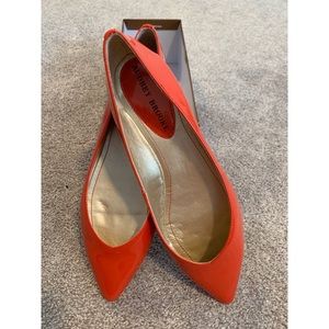 Audrey Brooke Cici Red Patent Leather Flat!